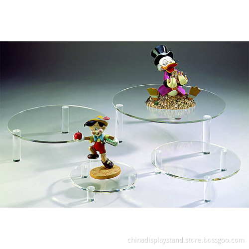 Round Lucite risers
